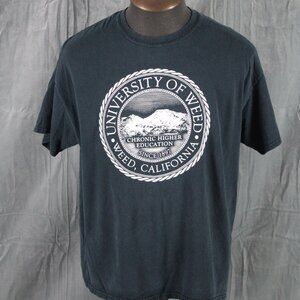 Vintage Graphic T-shirt - University of Weed California - Men's Large